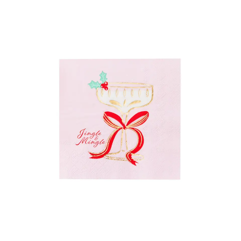 Jingle Mingle Cocktail Napkins (20), view 2